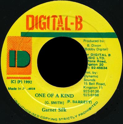 7-дюймовая пластинка GARNETT SILK - Уникальная NONE Digital-B 1992 UK Регги, Ска и Даб Б/у