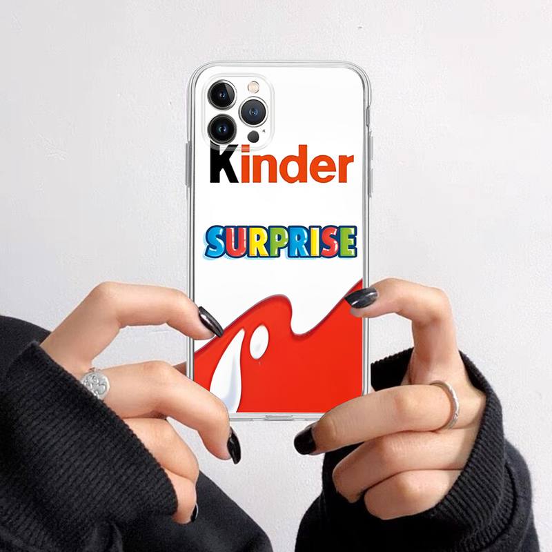 Новый чехол-телефон KINDER JOY Surprise с рисунком Trolly egg для iPhone 14 13 12 11 Pro Max XS X XR SE 2020 6 7 8 Plus Mini Прозрачный корпус