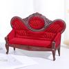 1:12 Dollhouse Miniature Soft Double Sofa For Dolls Furniture Pretend Play Toy