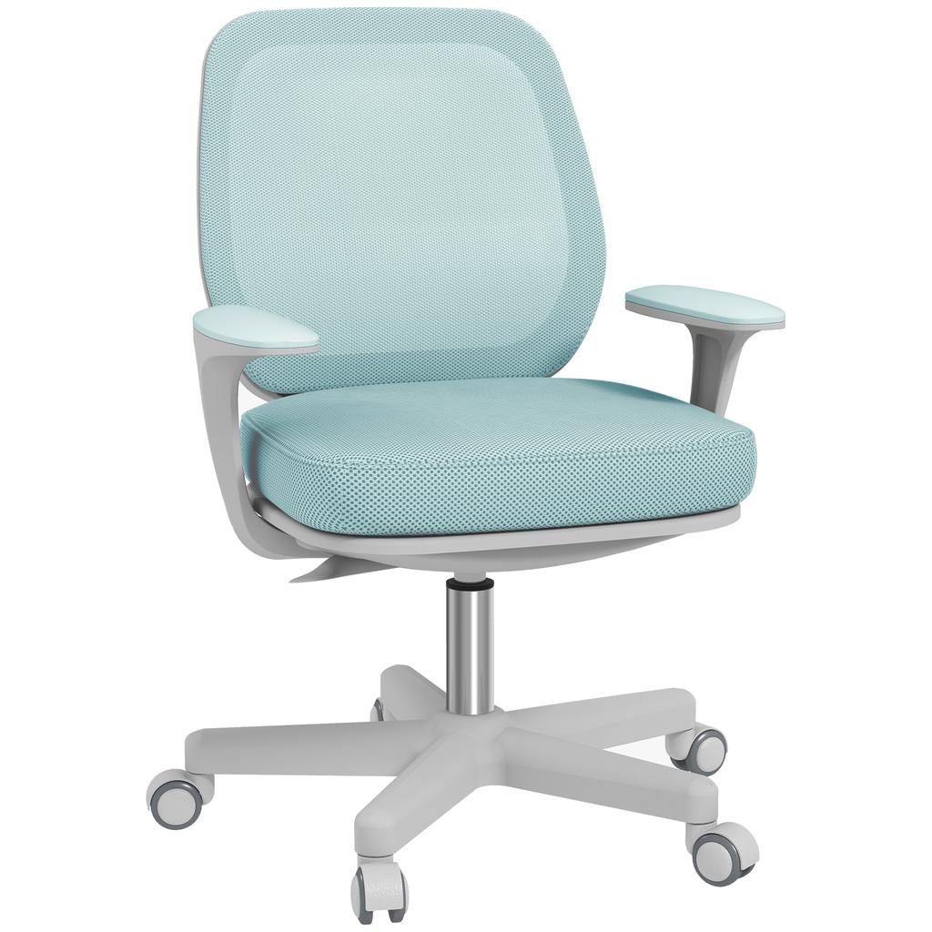 Office Chair, Ergonomic Desk Chair with Swivel Function, Height-Adjustable 55 x 48 x 82.5-94.5 cm Green