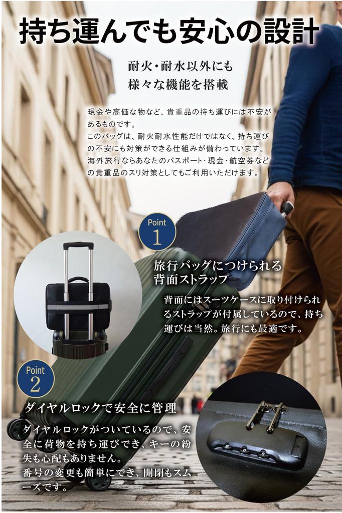 YULUQ Огнестойкая и водонепроницаемая сумка для документов с замком (Папка-гармошка А4, Черная)