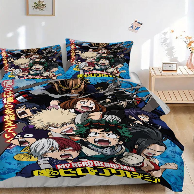 Heroic Adventures Unite Print 3Pcs Bedding Setduvet Cover With 2 Bedropillowcase Home Birthday Gift