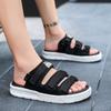Сандалии мужские новые летние уличные пляжные сандалии двойного назначения пара корейская версия тренд персонализированные модные внешние тапочки
