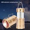 Фонарь для кемпинга на открытом воздухе, 4 режима, регулируемый, водонепроницаемый, USB, перезаряжаемый, супер яркий, портативный, подвесной, для палатки, походный аварийный свет