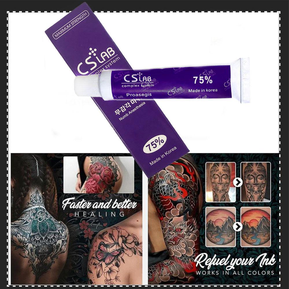 10 г анестетик для татуировки, быстрое онемение кожи, CS75%, фиолетовый крем, полупостоянный