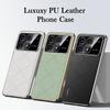 Роскошный кожаный чехол для телефона Xiaomi 14T Plating Camera Lens Ptotection Hard Back Cover Shell 14T