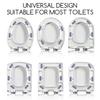 Anti-Slip Toilet Seats Pads 4 Pack Thick Toilet Seats Buffer Pads Bathroom Accessories