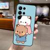 Милый Чехол BuBu DuDu для Samsung Galaxy S22 S23 Ultra Note 20 S8 S9 S10 Note 10 Plus S21 S20 FE Задняя Крышка