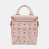 [Pre-Owned] Berlin Small Pink Coated Canvas Printed Crossbody Bag - Very Good #XP7IH3