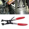 Car Tube Clamp Long Automotive Hose Clamp Pliers Straight Throat Tube Bundle Clamp Removal Tool Straight Smooth Handle Plier