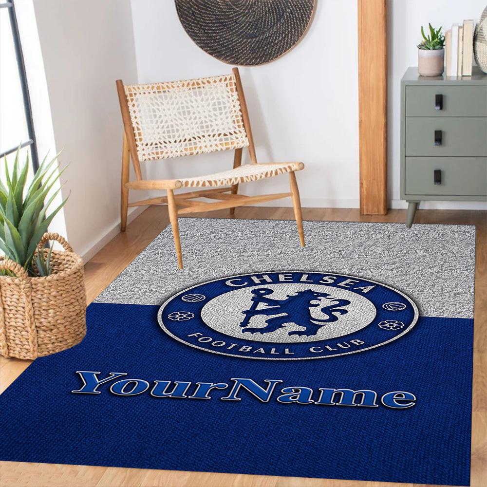 Chelsea Customized Name Floor Mat Perfect for Playrooms Bedrooms Balcony Foyer Anti-slip Rug Anime Office Decor Spiritual Gift