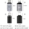 Новый USB C адаптер, C female на Micro male, для iPhone female на Type C male, Type C female на USB male, Подходит для планшета, мобильного телефона, ПК(4Pack)