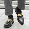 New Bright Pointed Surface Comfortable NonSlip Leisure Men's Leather Shoes Outdoor Gathering Comic Exhibition Large Size Loafers