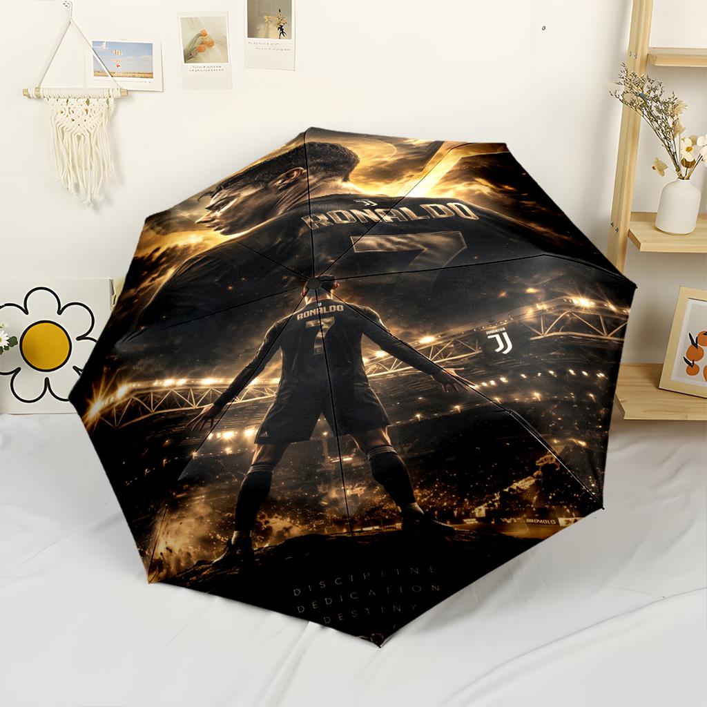 Ronaldo's Tommy Shelby's Legacy Automatic Umbrella Compact & Durable 8-Rib Design Sturdy Construction Travel Essential Fashionable Birthday/Christmas 