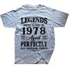 Novelty Vintage 1978 Funny 47 Years Old 47th Tee Tops Round Neck Short-Sleeve Fashion Tshirt Clothing Casual Basic T-shirts