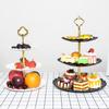 Three-layer Cake Tray European Cake Stand Wedding Party Dessert Table Candy Fruit Plate Cake Display Stand Dessert Snack Tray