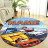 Personalized M-Monster Machines Round Chair Office Rug - Perfect for Mat, Office Chair & More - Ideal Gift for Birthdays and Holidays