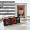 Digital Alarm Clock with Dual Customizable Alarms Raised Nap Buttons 5-Stage Brightness Adjustment USB Port Bedside Clock