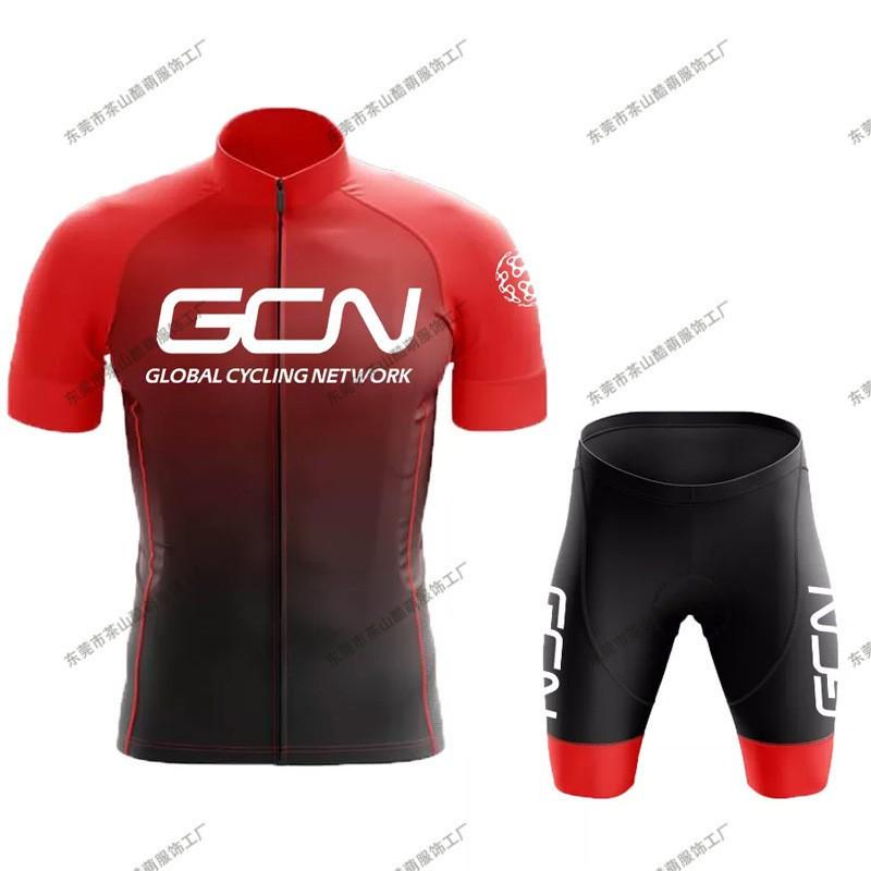 Men Women Cycling Jersey Short Sleeve Quick Dry Gradient Design Mountain Road Race Bike Apparel