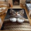 3D Милый Котенок Узор Ковер Коврики для Спальни Гостиной Дивана, Коврик для Учебы Йоги Нескользящий, Несколько Размеров на Выбор Доставка на Следующий День