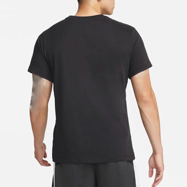 Nike Футболки Мужские Черные С Круглым Вырезом Умеренный Прямой Крой DR7643-010