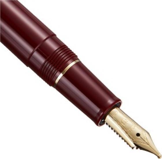 Sailor Profit Casual Fountain Pen Gold Trim Red Zoom (Z) Nib 11-0570-730 with Converter