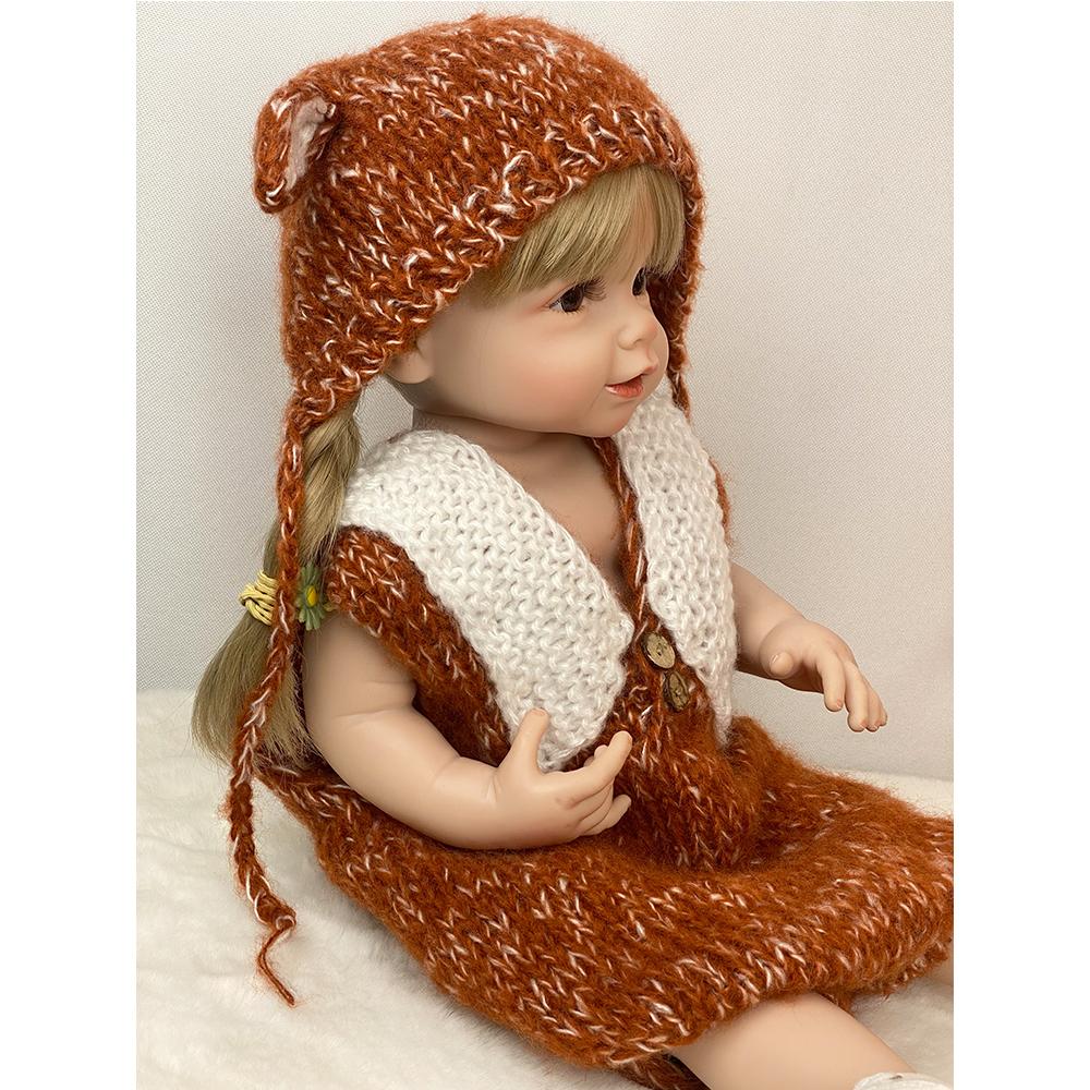 55 см 22 дюйма куклы реборн реалистичные полностью силиконовые детские Bebe кукла для новорожденных девочек принцесса игрушка для малышей в подарок