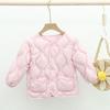 Children's light down jackets, girls' boys, baby school uniforms, warm autumn and winter lightweight liner jackets