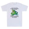 How Do You Sleep At Night Knowing People Funny Frog Graphic Quote Men's T-Shirt