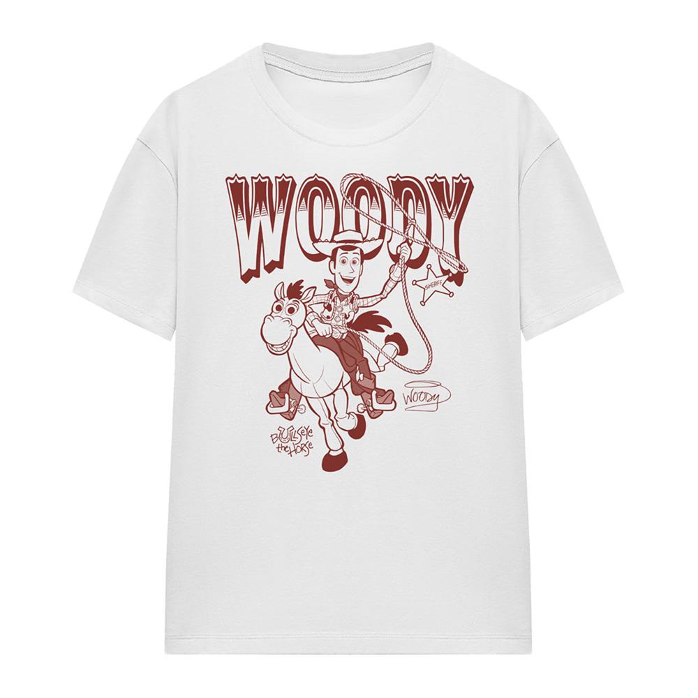 Toy Story Womens/Ladies Ride Woody and Bullseye T-Shirt