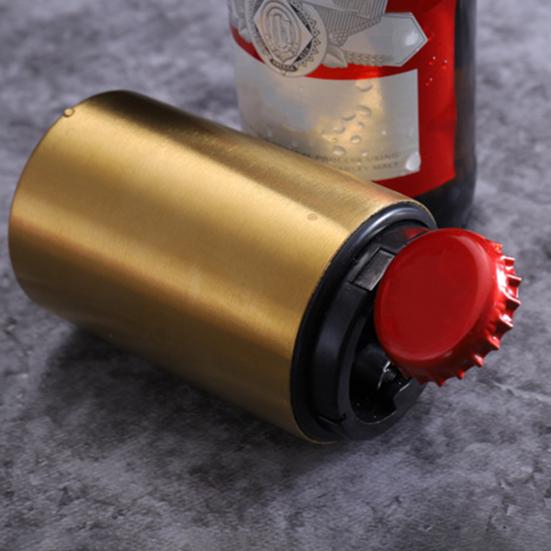 Automatic Beer Bottle Opener Magnetic Stainless Steel Push-pull Bottle Opener Portable