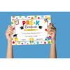 PRE-K Graduation Diploma 2025, Preschool Graduation Award Certificate 2025, Preschool End of School Year Certificate, BYJZ Preschool Graduation