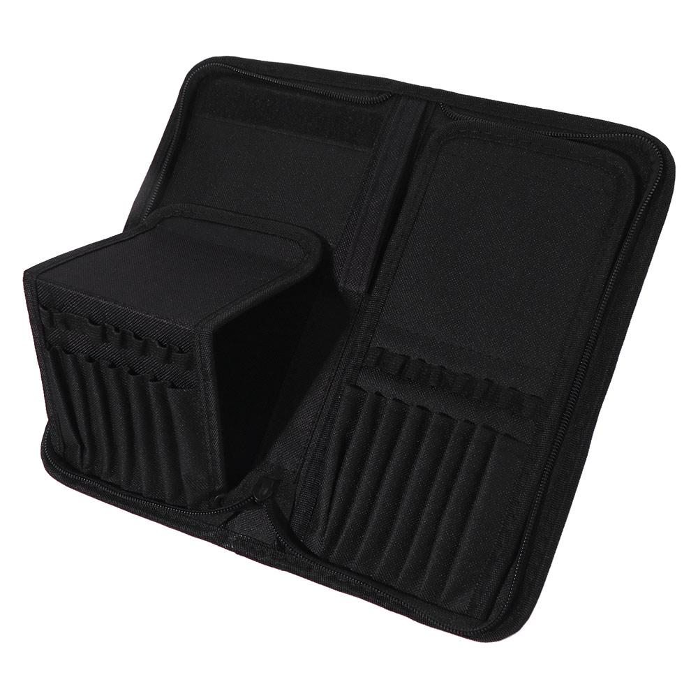 Multifunctional Paint Brush Holder Foldable Brush Carrying Case Cosmetic Storage Bag Travel Holder