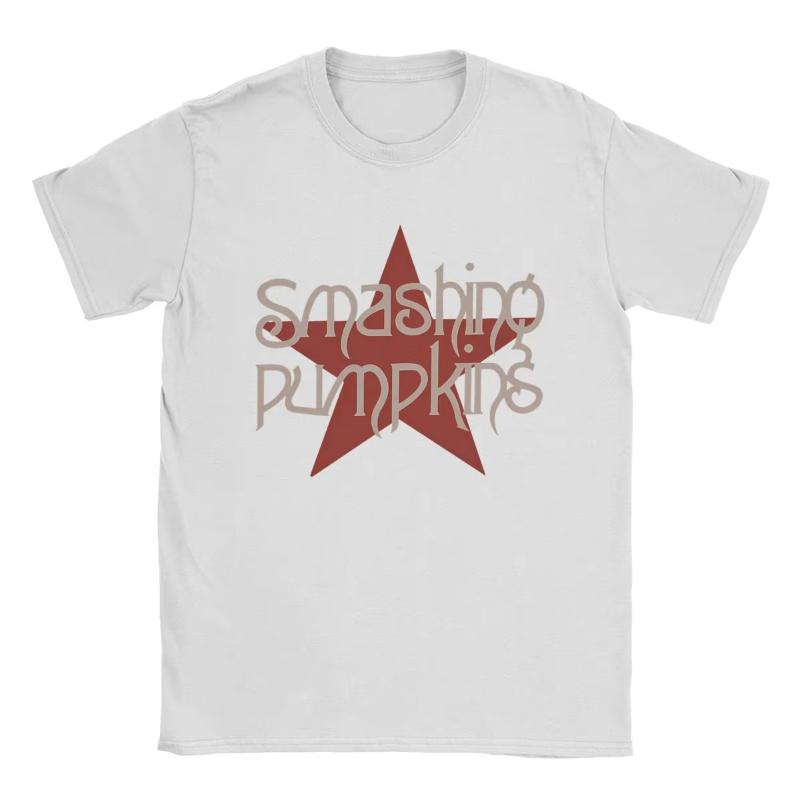 Smashing Pumpkins T Shirt Unisex Cotton Vintage TShirt Crew Neck Tee Shirt Short Sleeve Tops Gift Idea