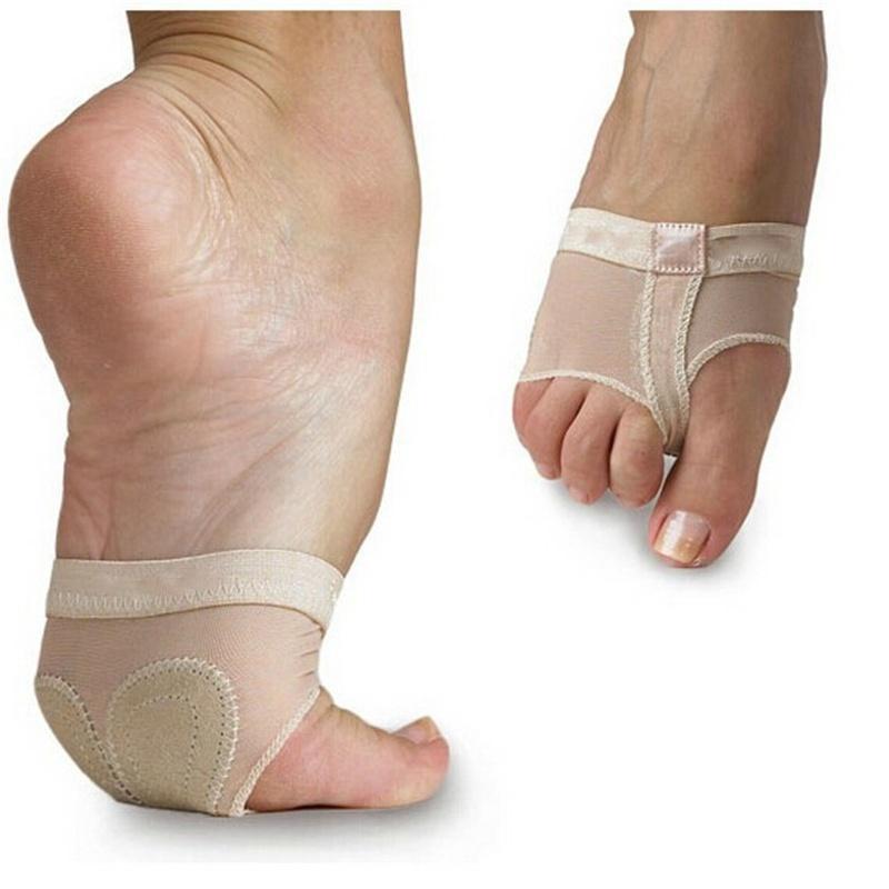 Мягкие тканевые полупальцевые балетки для танцев живота с плотно прилегающими ремешками для танцоров