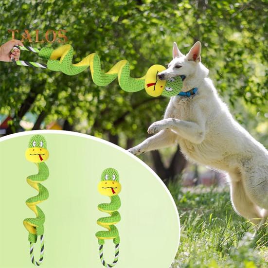 Squeaky Dog Chew Toy with Crinkle Paper Plush Giraffe/Snake Shape Tug of War Toy Interactive Stuffed Animal Pull Toy for Small Medium Large Dogs