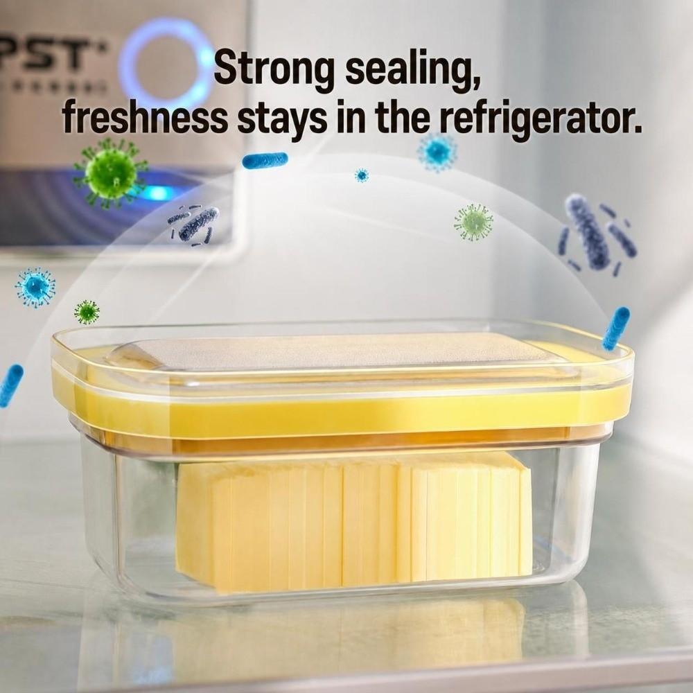 Hand Press Butter Keeper Plastic Butter Box Durable Butter Slice Container  Household