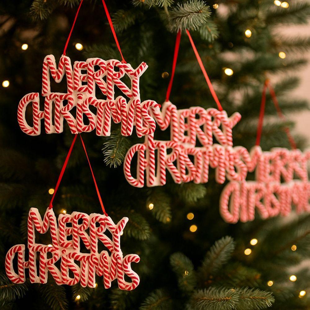 English Letter Merry Christmas Letter Pendant Plastic Xmas Tree Ornaments  Christmas Tree