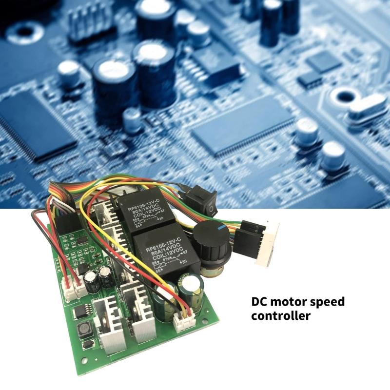 PWM Motor Speed Controller Digital Display DC10-55V 0-100% Adjustable Drive Module 40A Bidirectional Speed Regulator