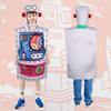 Halloween Costume Robot Creative Polyester Cosplay Wear Adults Kid Parties Theme