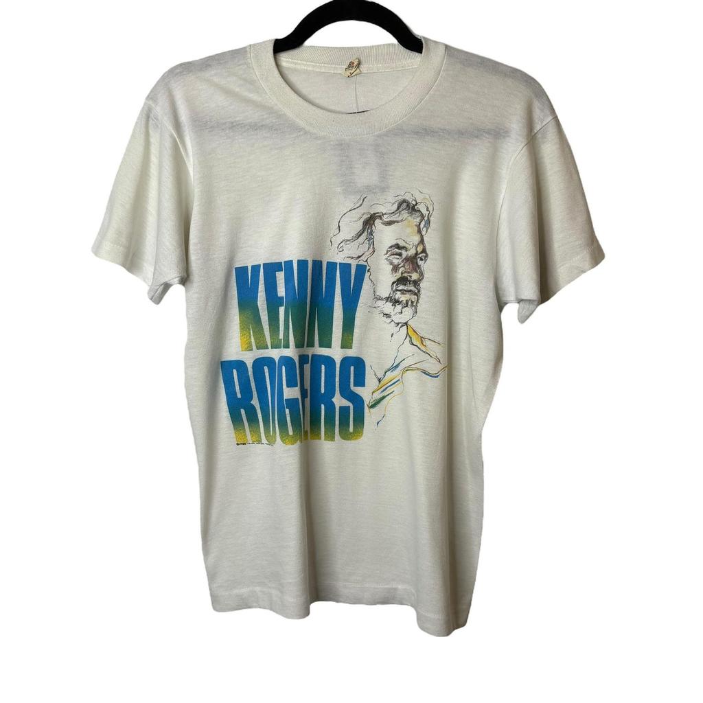 1988 Kenny Rogers Tour T shirt Sz M (A5922)