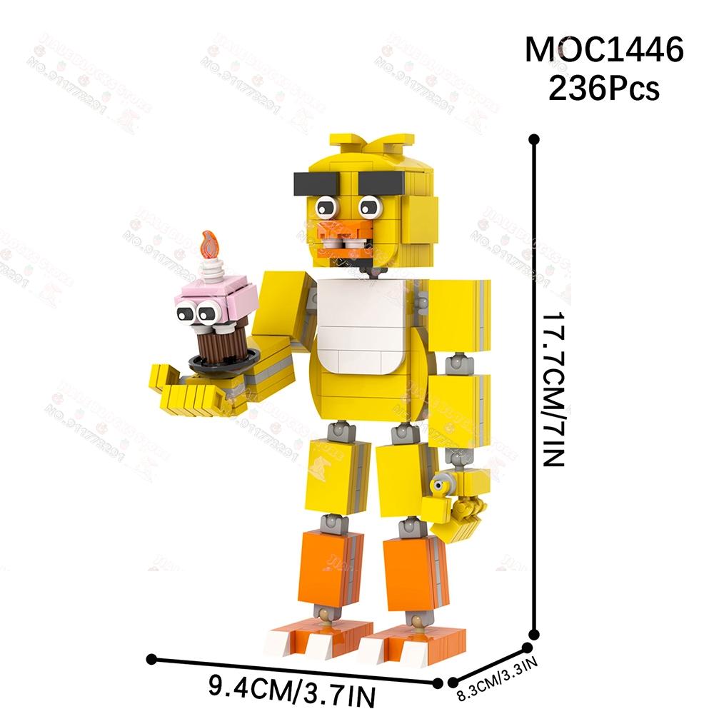 Персонажи игр ужасов MOC Строительные блоки Творческий Полуночный медведь Фигурки Украшения Модели Кирпичи Сборка Игрушки для детей