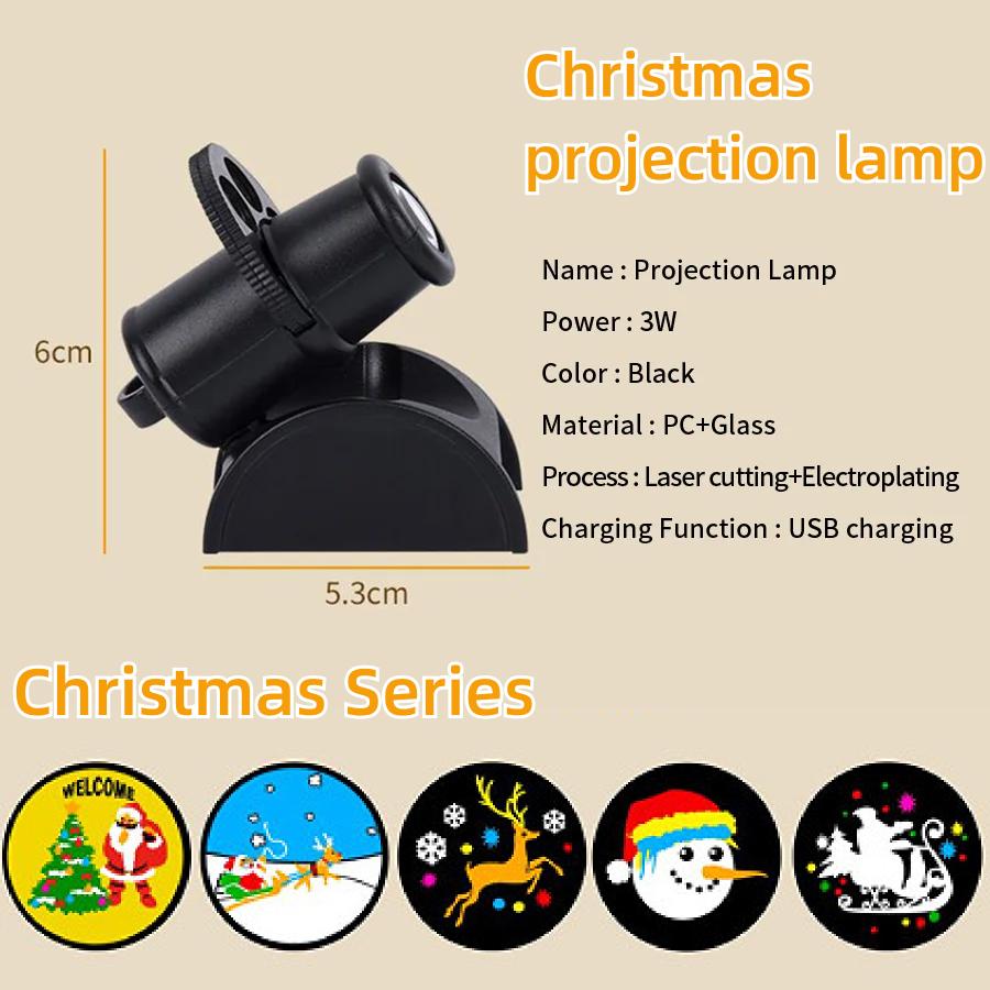 USB Лампа-проектор Луны Проектор Планет Сменная Светодиодная Ночная Лампа Земля Рождество Хэллоуин Фон Атмосфера Настенные Светильники