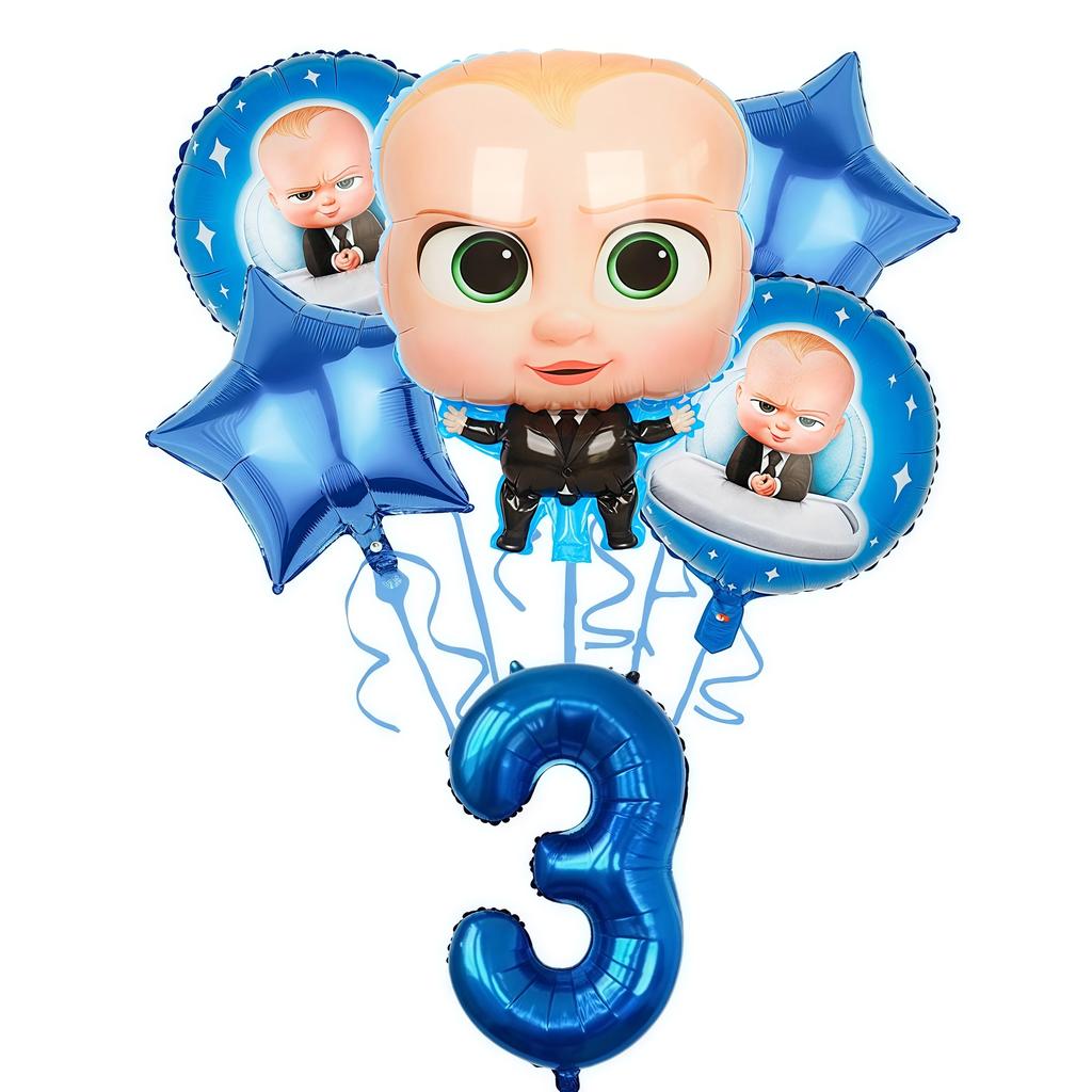 Bossed Baby Theme Birthday Party Decoration Newborn 1St Tableware Set Plate Cup Balloons For Kids Baby Shower Party Faovrs Gifts