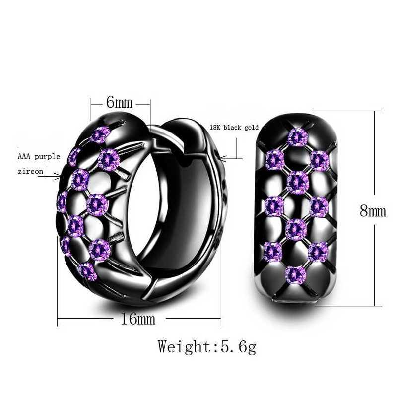 Sace Gems Classic Purple 3A Zircon Earrings for Women Wedding Party Gifts
