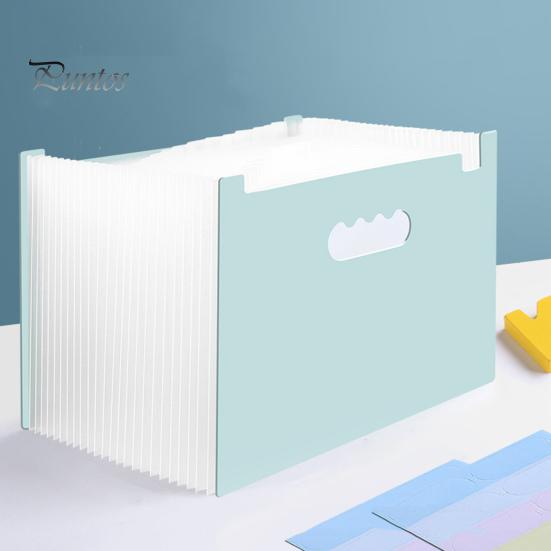 Папка-аккордеон с 25 карманами, водонепроницаемый расширяемый органайзер для документов с цветными этикетками, вертикальный органайзер для хранения документов для домашнего офиса