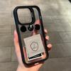 Роскошный прозрачный чехол для телефона с подставкой для iPhone 16 15 14 13 Pro Max 16 Plus, с держателем, защитой объектива камеры, противоударный чехол
