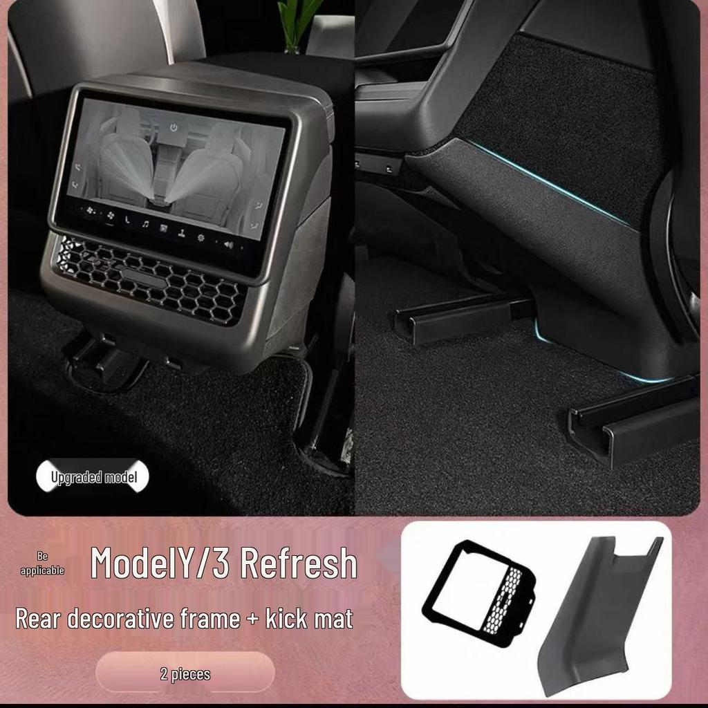 Fits Tesla Model 3/Y Refresh: Rear Air Vent Cover for Interior Air Conditioning Protection.