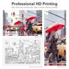 Frame City Street Painting By Numbers Kits For Adults Landscape Starter Kit Wall Art Diy Gift Acrylic Paint On Canvas 40x50cm