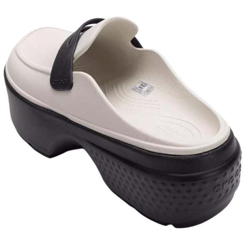 Crocs Нескользящие тапочки с закрытым носком женские бежевые